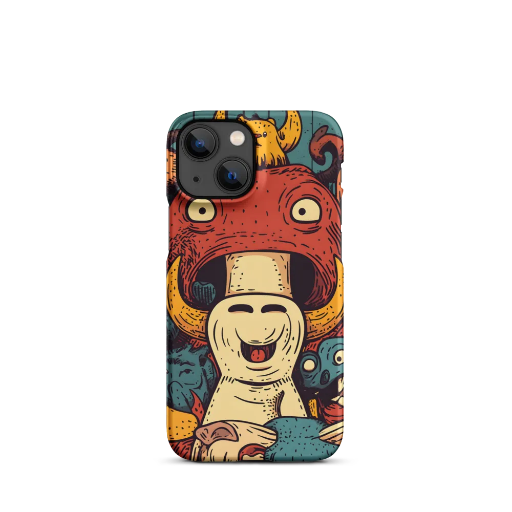 Whimsical Gathering of Creatures | Phone Case |  13 Mini | Snap Case | Matte