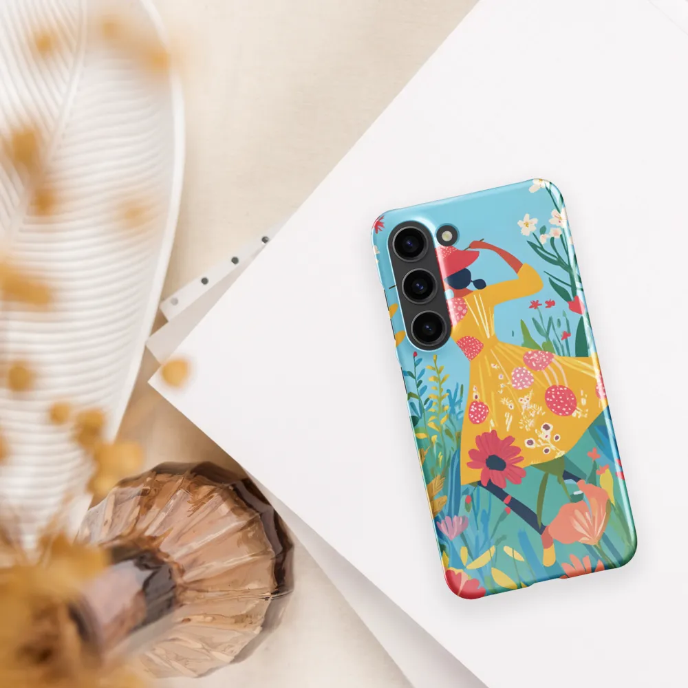 Dancing Among Blossoms | Phone Case |  S23 | Snap Case | Glossy