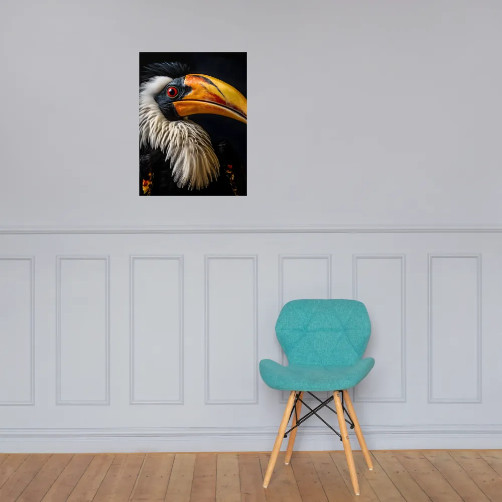 Majestic Hornbill Portrait | Poster | 18″×24″