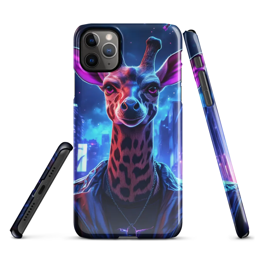 Urban Giraffe: A Neon Fantasy | Phone Case |  11 Pro Max | Snap Case | Glossy