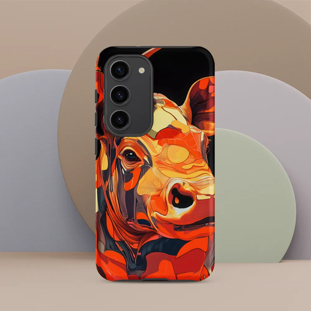 Modern Serenade: The Vibrant Cow