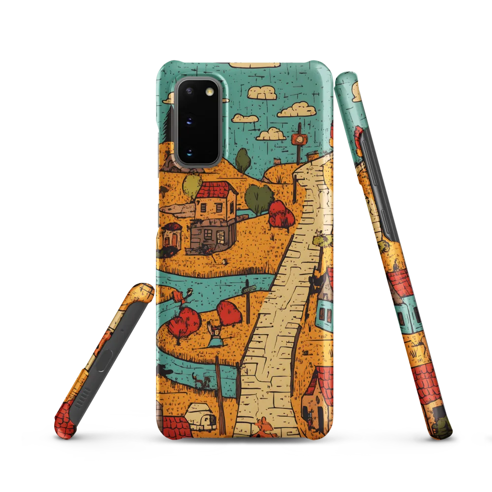 Whimsical Village Landscape
