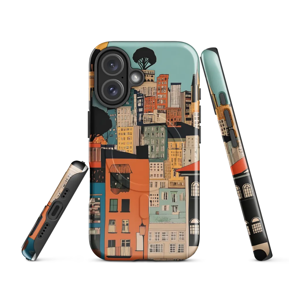 Urban Fusion: A Colorful Cityscape