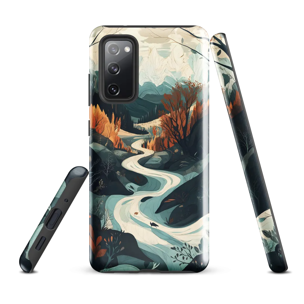 Winding Serenity: A Digital Landscape