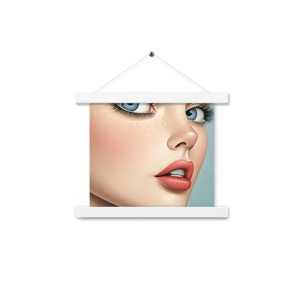 Intriguing Elegance | Poster With White Wood Hanger | 10″×10″