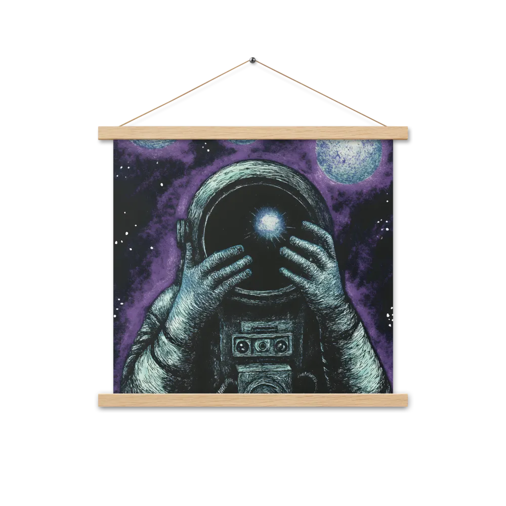 Beyond the Stars | Poster With Oak Wood Hanger | 18″×18″
