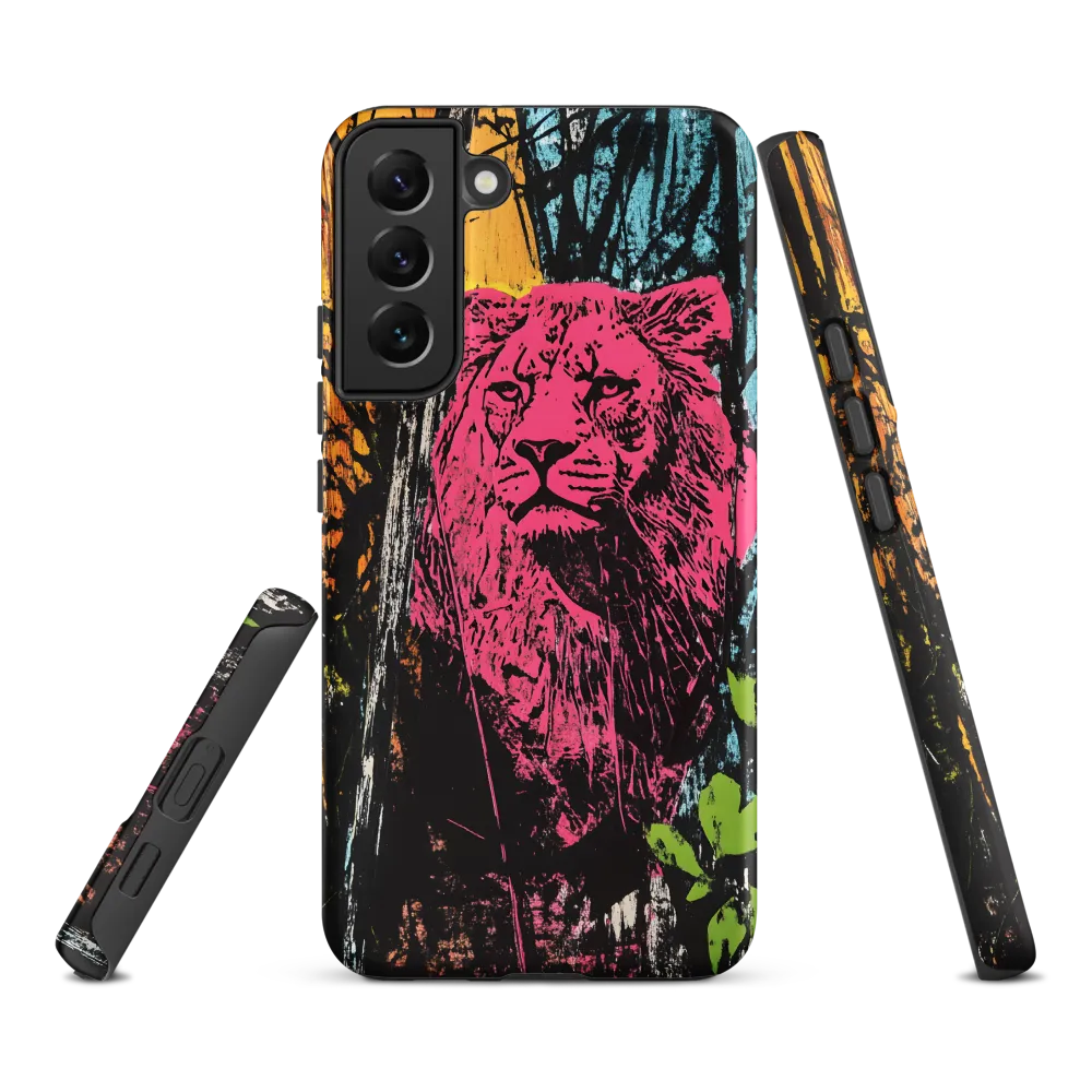 Fierce Vibrance: The Pink Lion