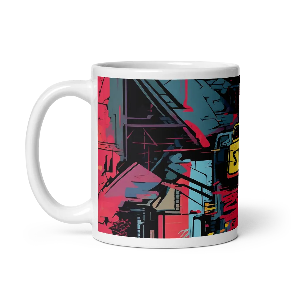 Citybeat: A Neon Dreamscape | Mug with White inside | 11 oz