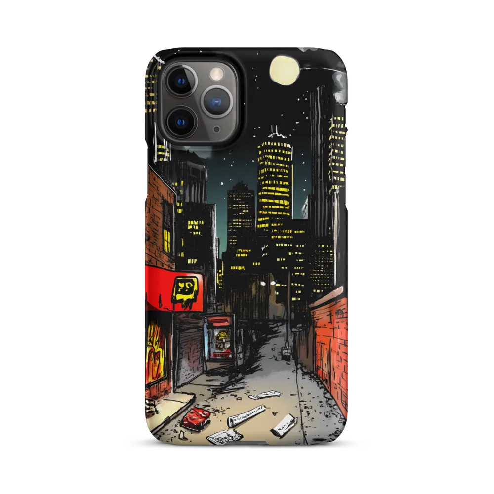 Nocturnal Cityscape: The Hidden Alley | Phone Case |  11 Pro | Snap Case | Matte