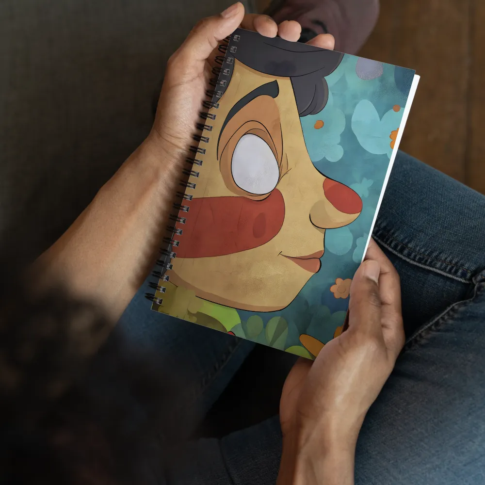 Playful Whimsy: A Character Portrait | Spiral Notebook