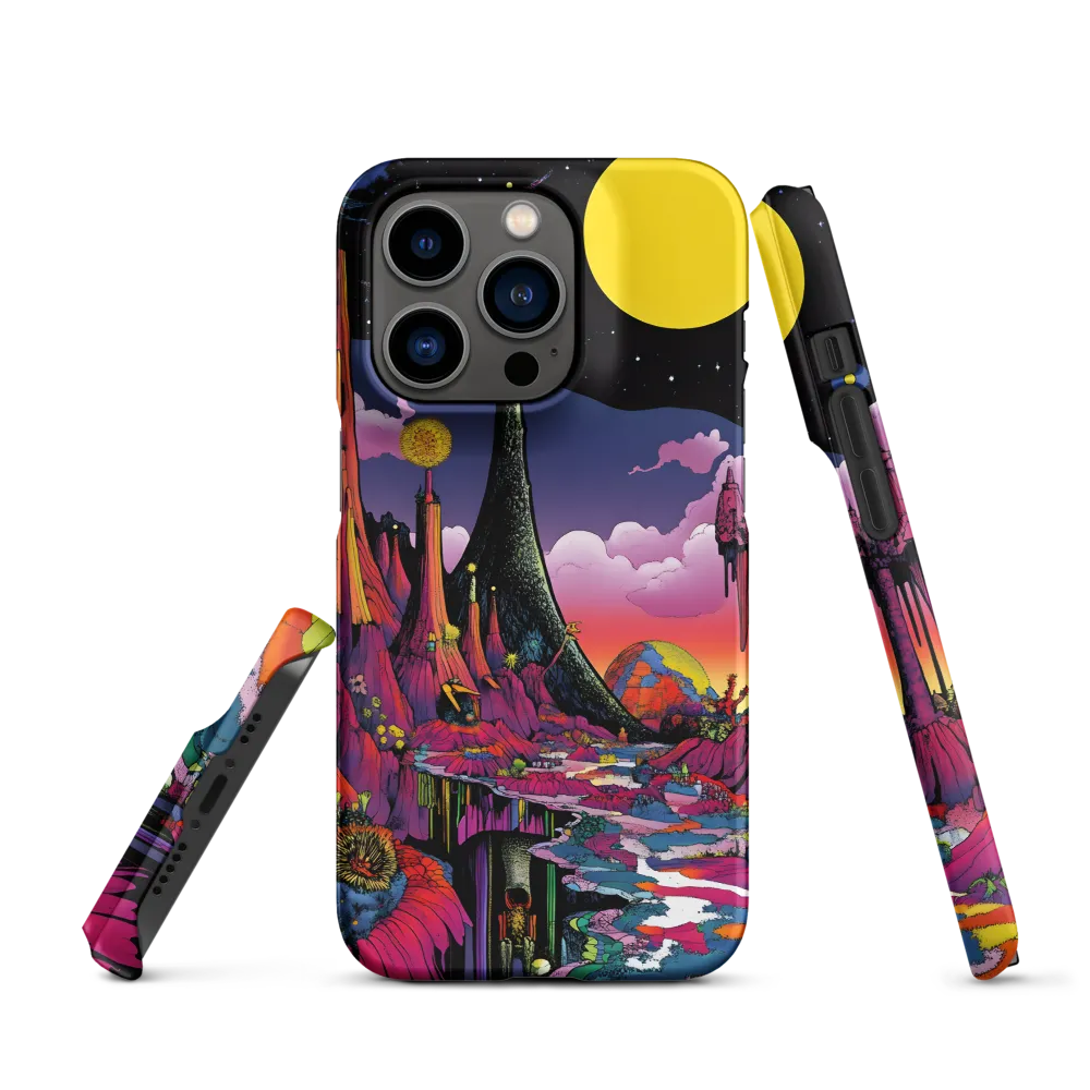 Celestial Dreams: A Journey Through an Alien Landscape | Phone Case |  14 Pro | Snap Case | Matte