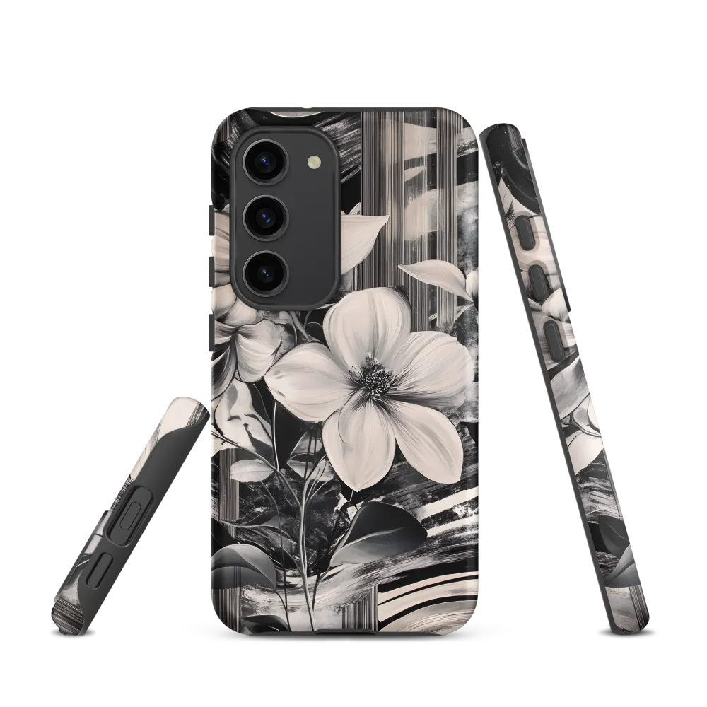 Ethereal Bloom: A Dance of Monochromes
