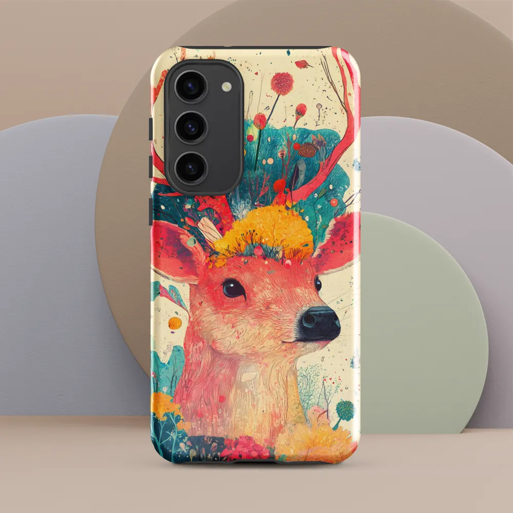Whimsical Harmony: A Deer in Bloom