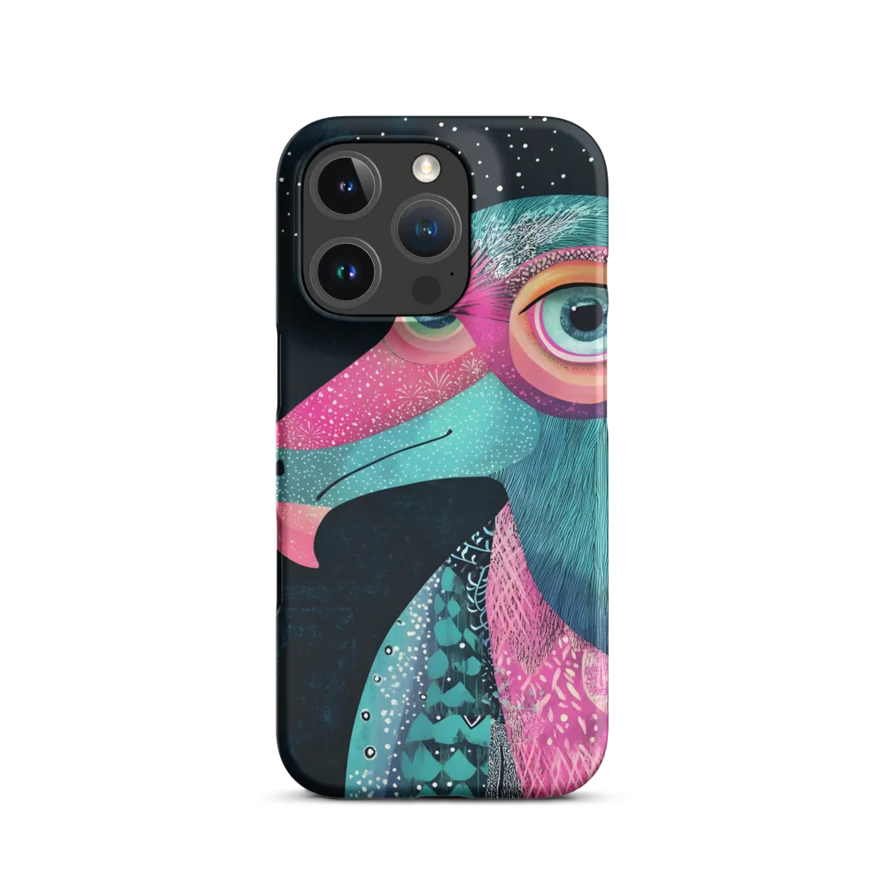Whimsical Vulture: A Dance of Colors | Phone Case |  16 Pro | Snap Case | Matte