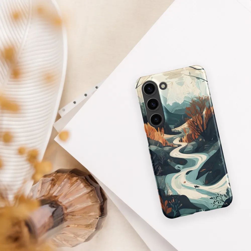 Winding Serenity: A Digital Landscape