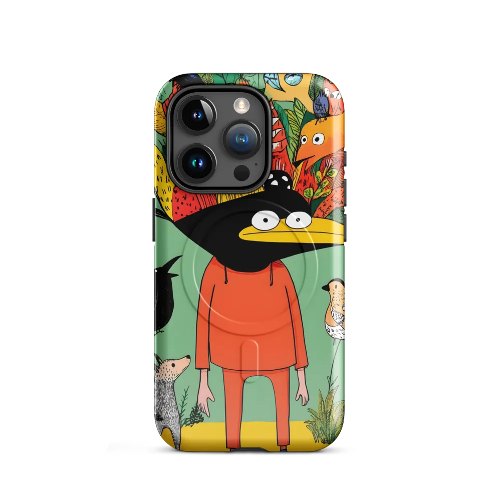 Whimsical Encounter in a Colorful Jungle