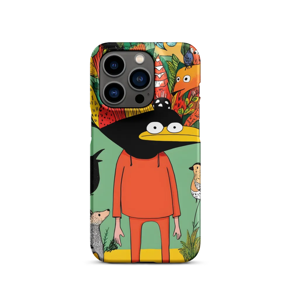 Whimsical Encounter in a Colorful Jungle