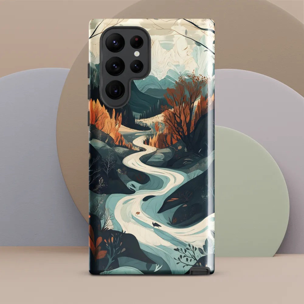 Winding Serenity: A Digital Landscape