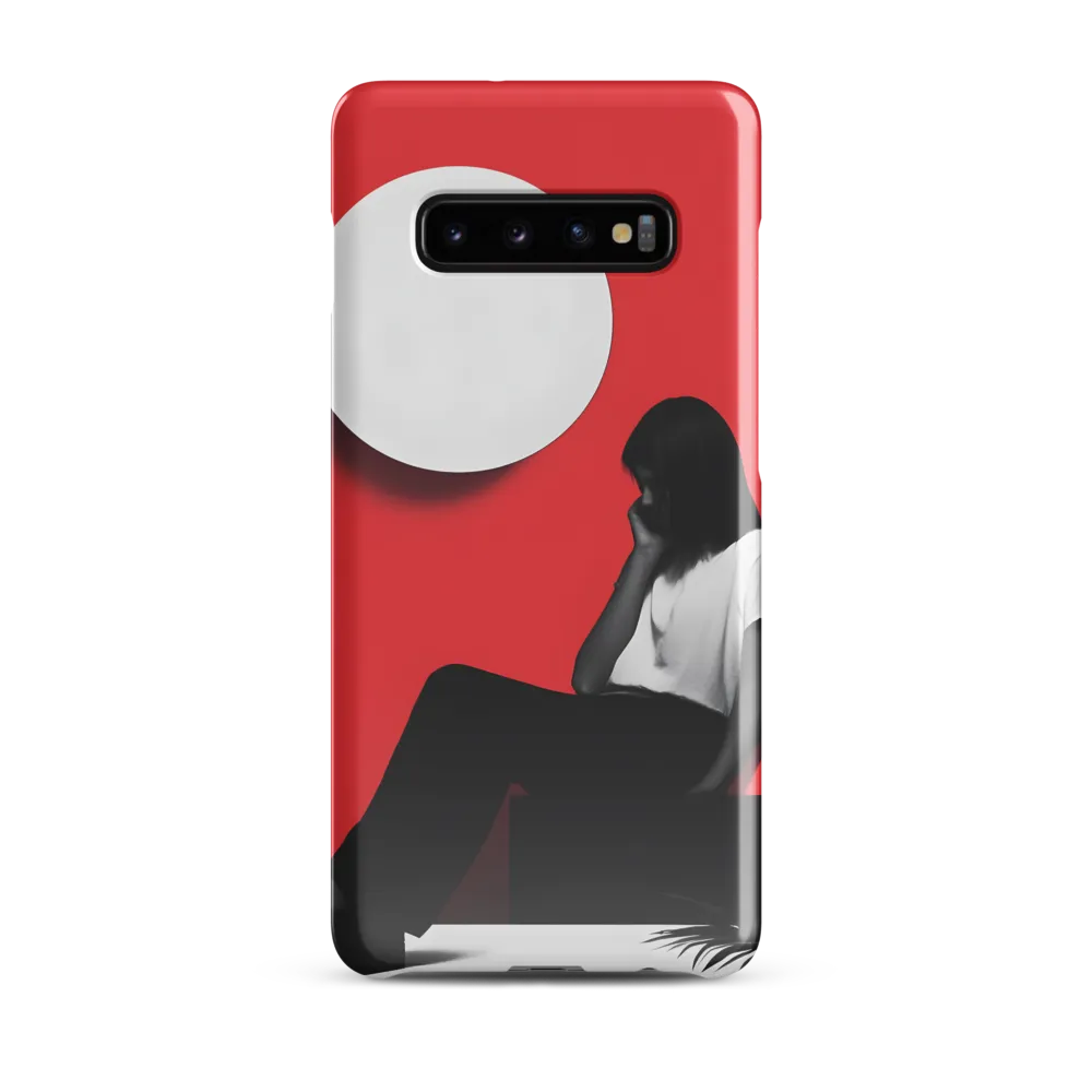 Contemplation in Red | Phone Case |  S10 Plus | Snap Case | Glossy