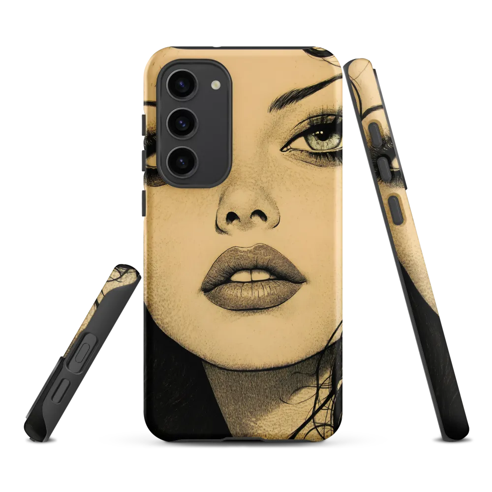 Enigmatic Gaze | Phone Case |  S23 Plus | Tough Case | Matte
