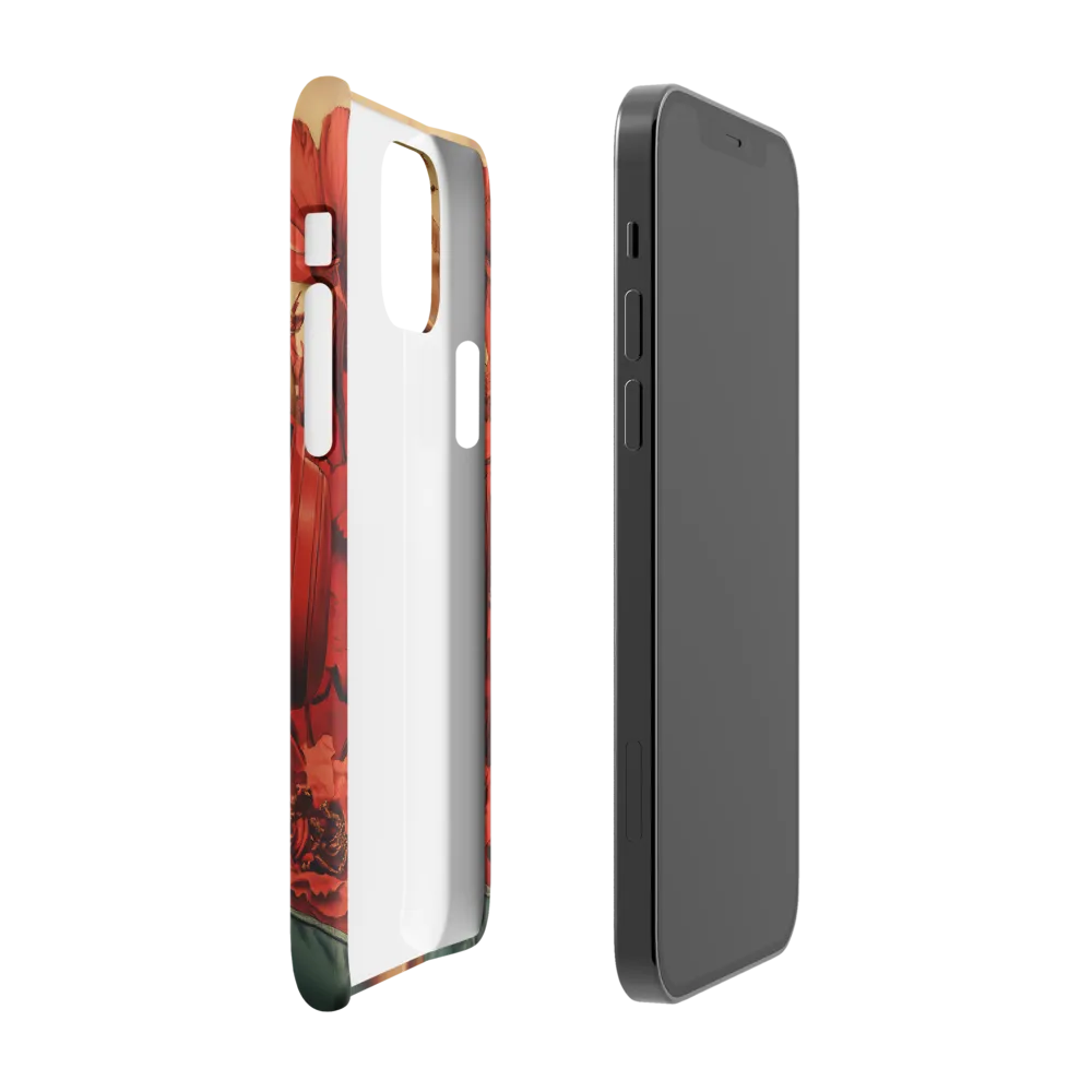 Defiant Portrait in a Floral Realm | Phone Case |  12 Pro | Snap Case | Matte