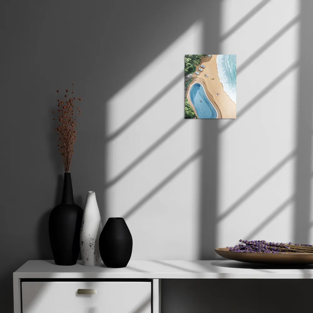 Serenity by the Shore | Metal Print | 8″×10″