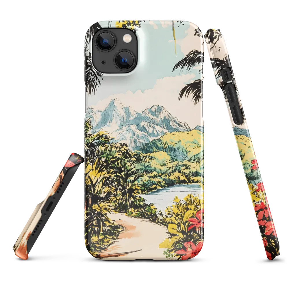 Tropical Serenity | Phone Case |  14 Plus | Snap Case | Glossy