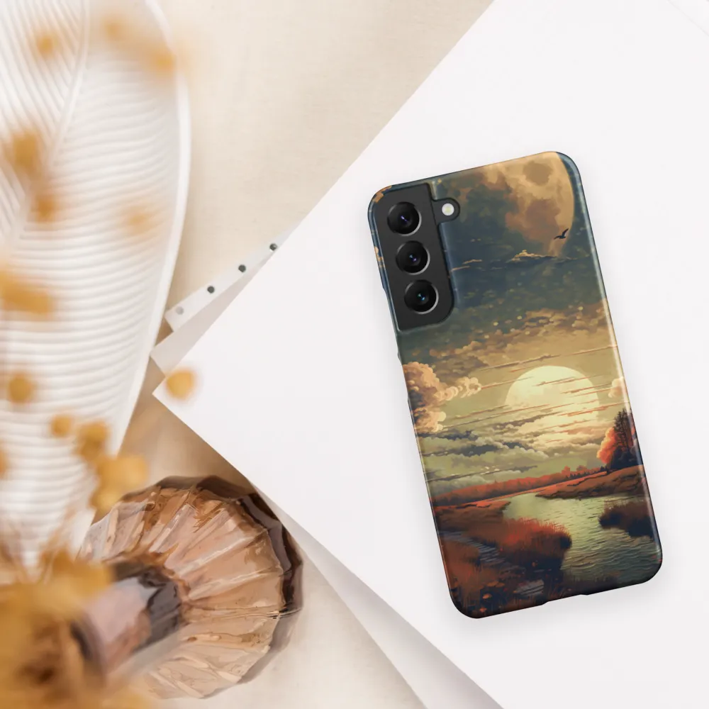 Whispers of Dusk: A Tranquil River Landscape