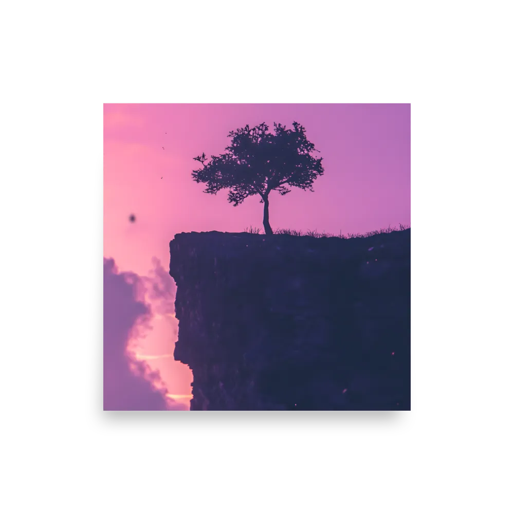 Solitude on the Edge | Poster | 12″×12″