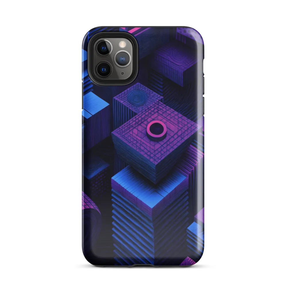 Geometric Dreams in Blue and Purple | Phone Case |  11 Pro Max | Tough Case | Glossy