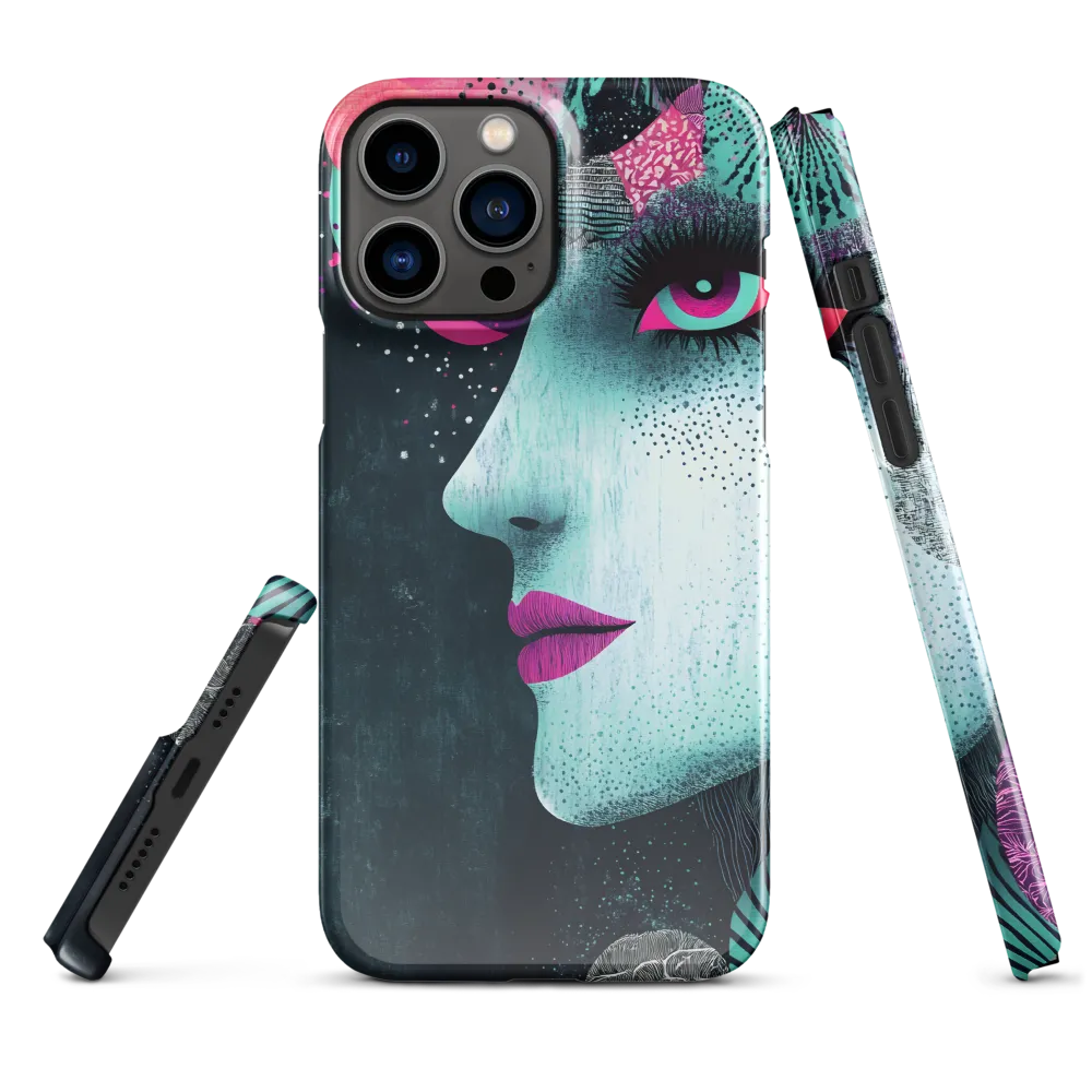 Mystical Beauty in Blue and Pink | Phone Case |  13 Pro Max | Snap Case | Glossy