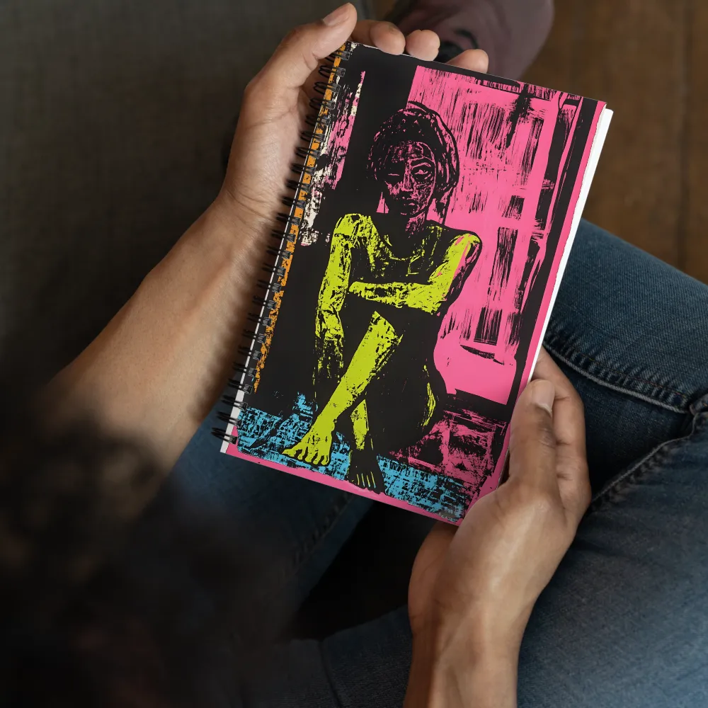 Contemplation in Neon | Spiral Notebook