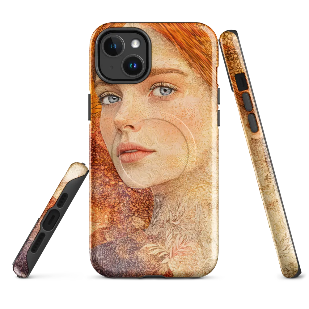 Embracing Autumn's Glow | Phone Case |  14 Plus | MagSafe® Tough Case | Glossy