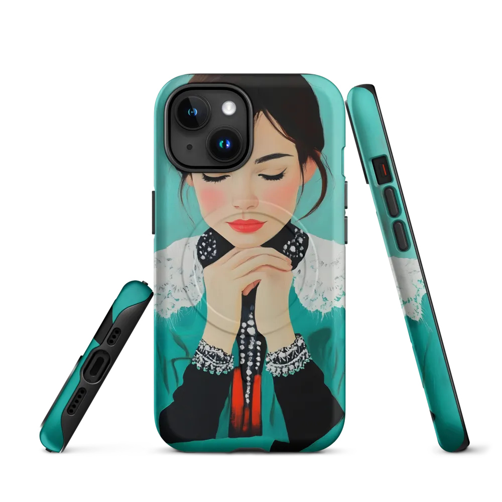 Serenity in Turquoise | Phone Case |  15 | MagSafe® Tough Case | Matte