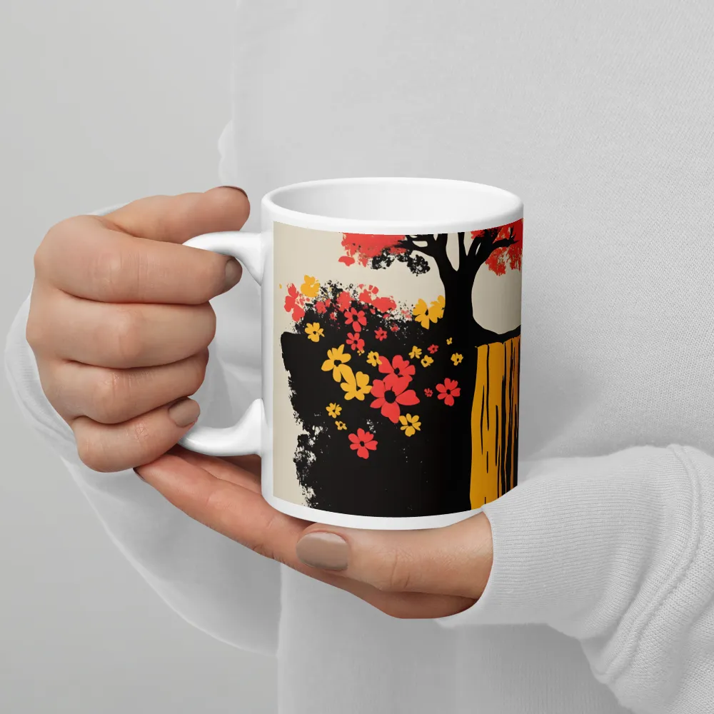 Serene Cascade of Colors | Mug with White inside | 11 oz