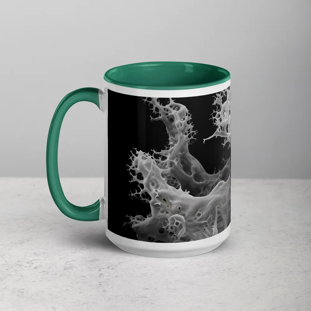 Abstract Organic Structures in Black and White | Mug