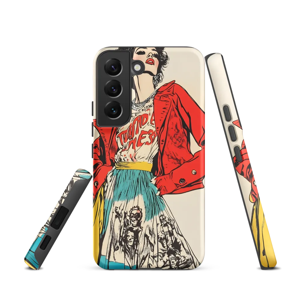 Vibrant Elegance: A Pop Art Fashion Statement