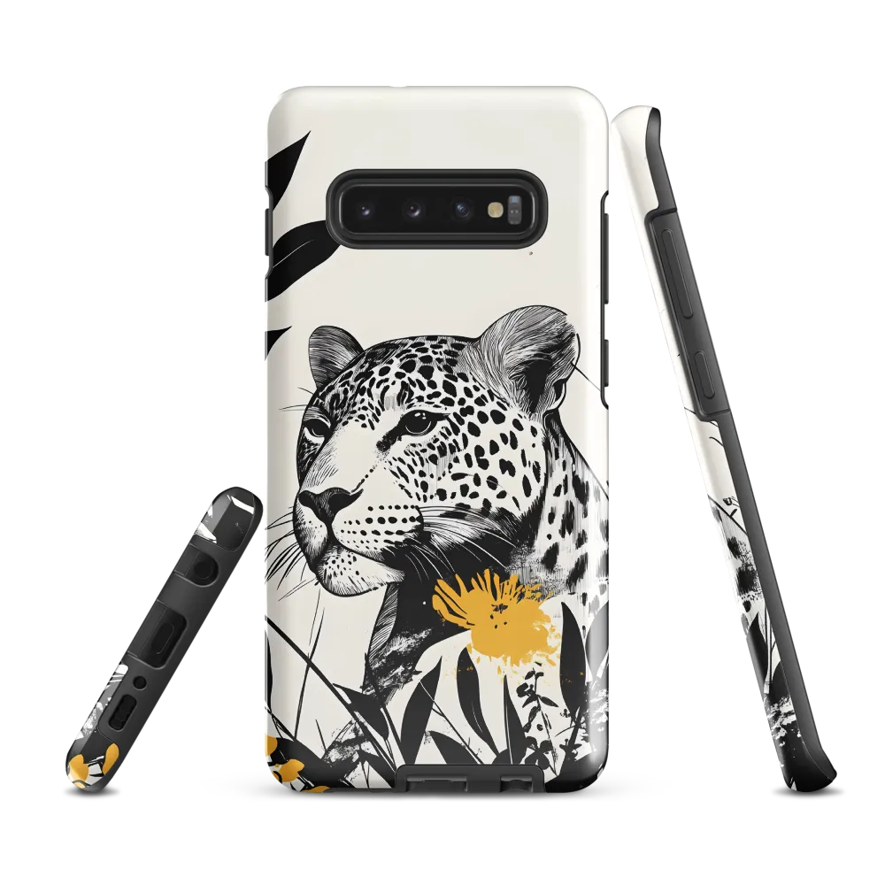 Majestic Leopard Amongst Flora | Phone Case |  S10 Plus | Tough Case | Glossy