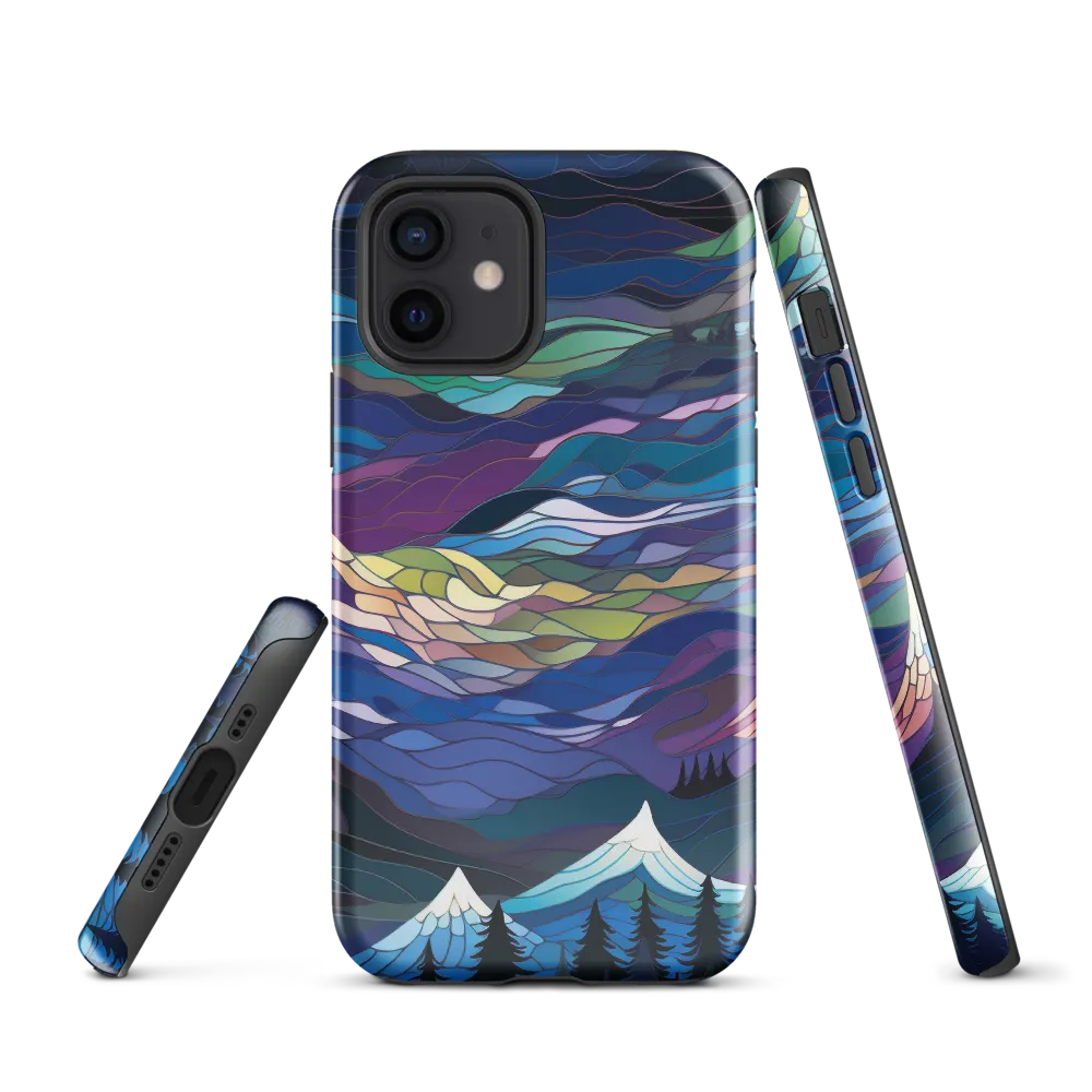 Twilight Peaks: An Abstract Mountain Landscape