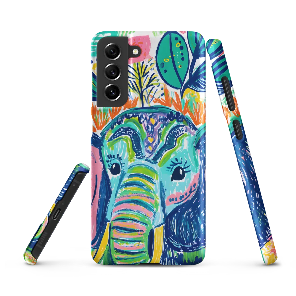 Whimsical Elephant Portrait | Phone Case |  S21 FE | Snap Case | Matte