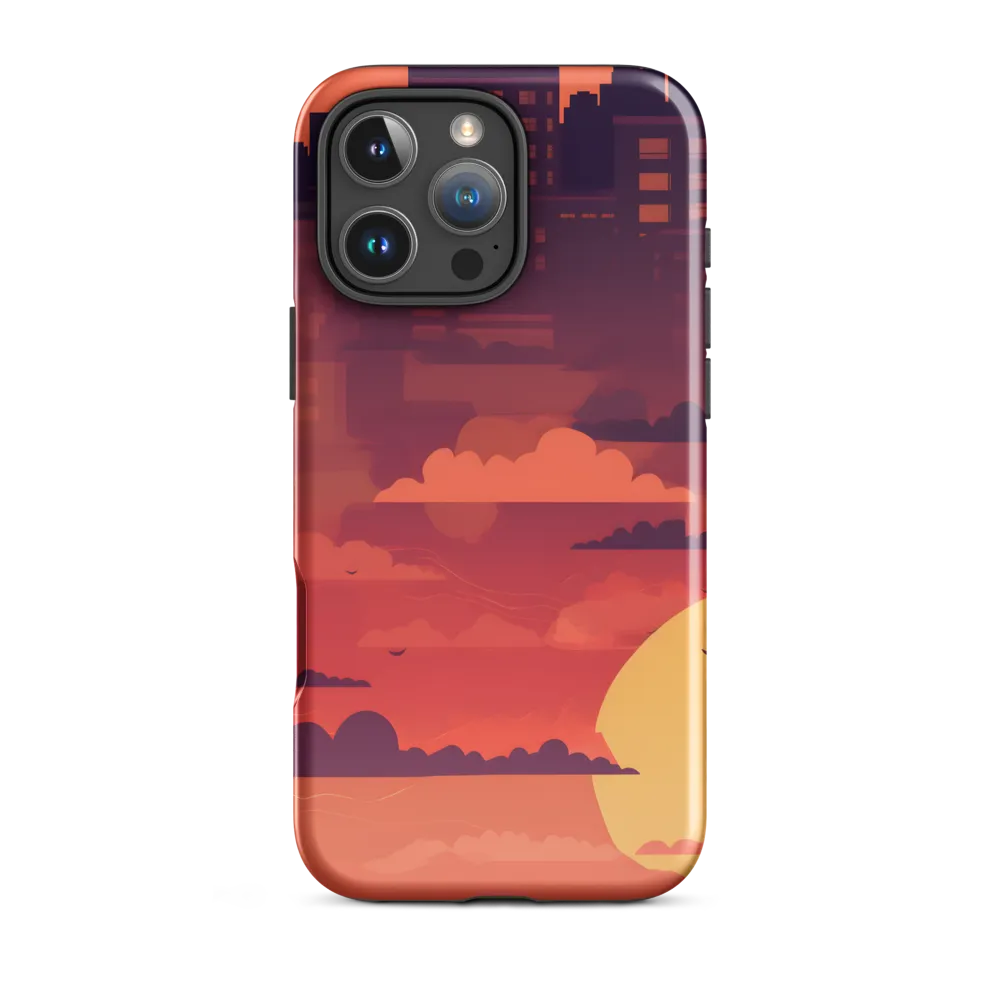 Urban Dusk: A Symphony of Cityscapes | Phone Case |  16 Pro Max | Tough Case | Glossy
