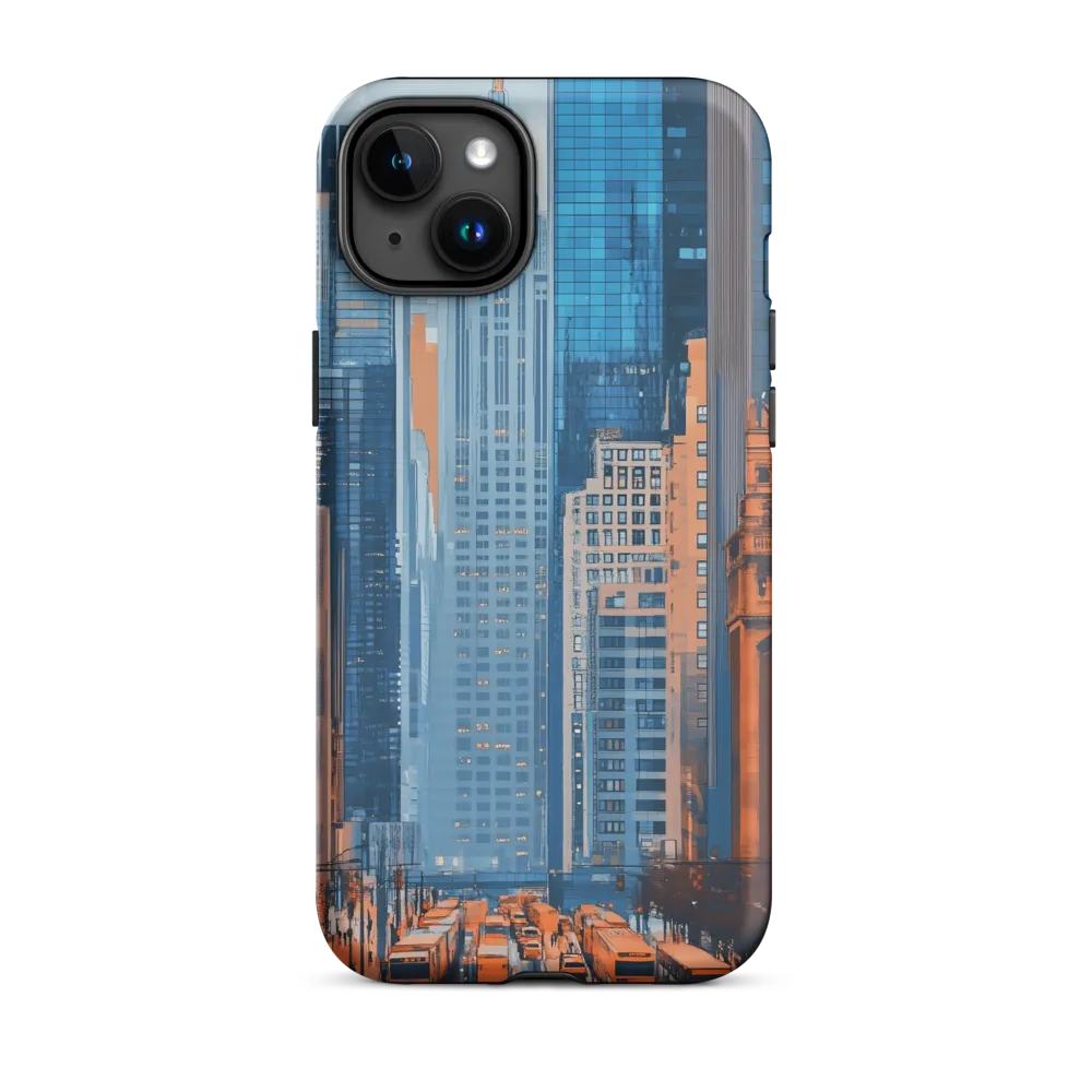 Urban Symphony in Blue and Orange
