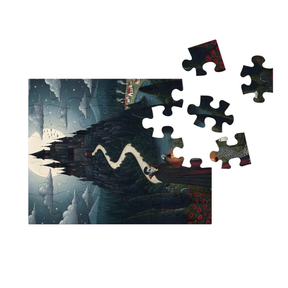 Vampire's Lantern 
 Jigsaw Puzzle in Tin Box