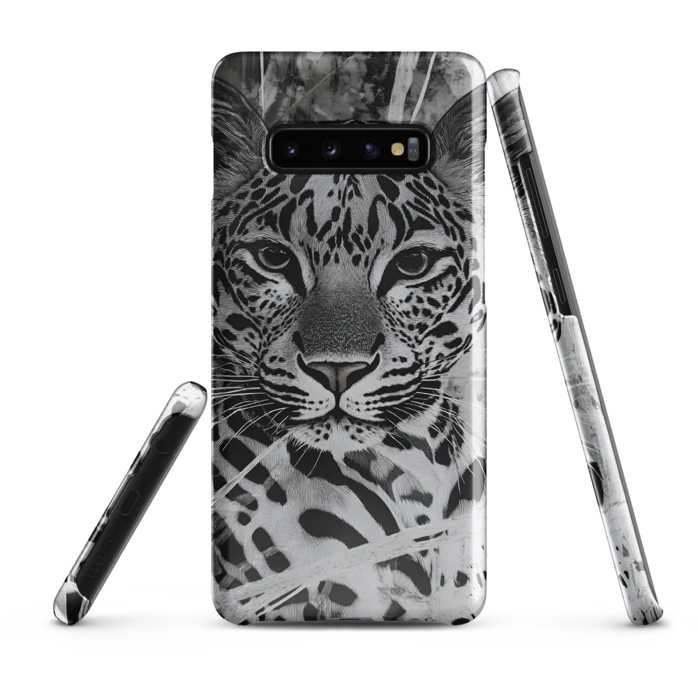 Majestic Gaze: The Leopard's Portrait | Phone Case |  S10 Plus | Snap Case | Glossy