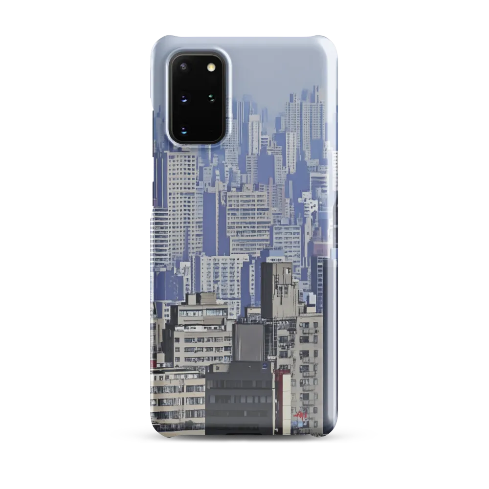 Urban Symphony: A Cityscape in Blues and Grays