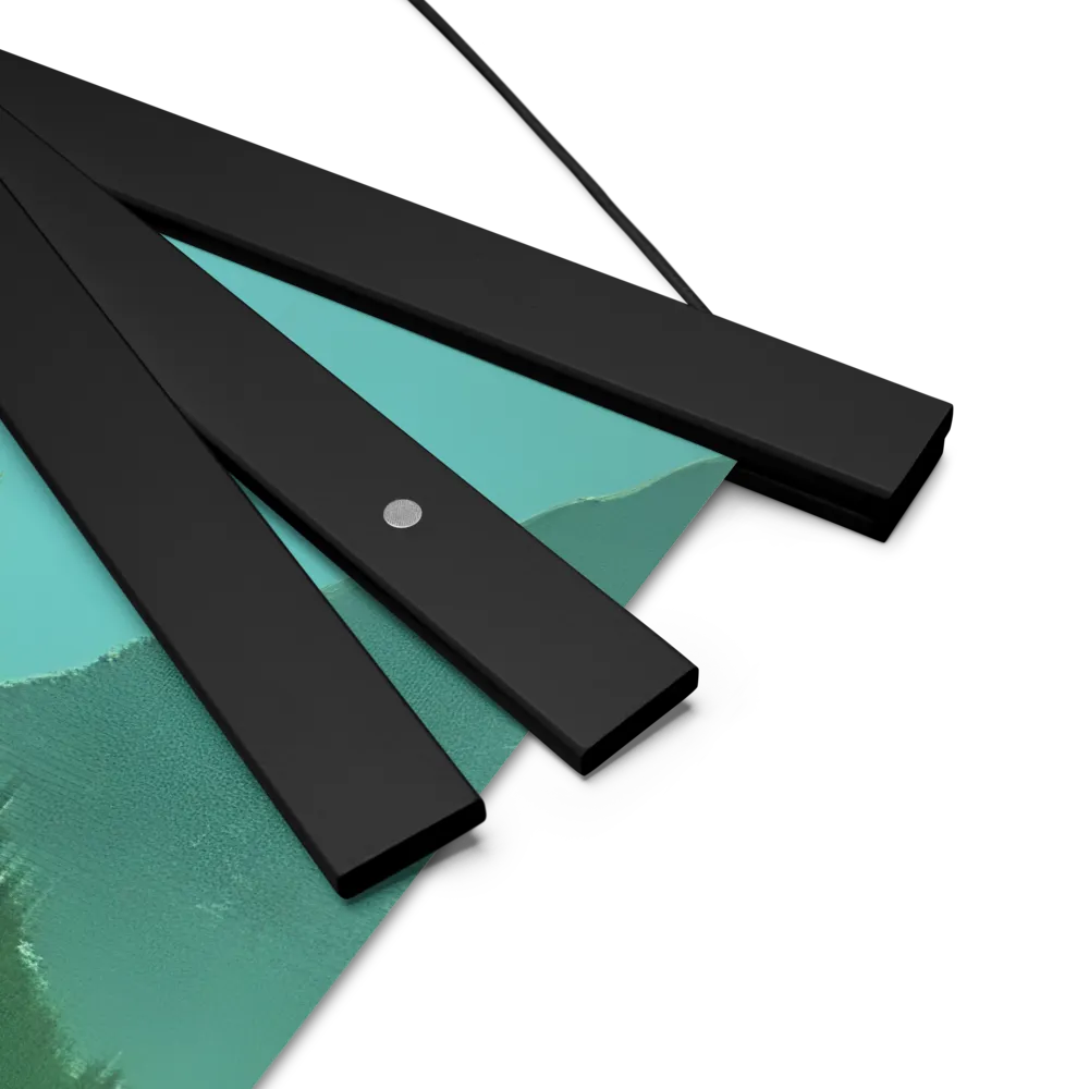 Reflections of Tranquility | Poster With Black Wood Hanger | 18″×18″