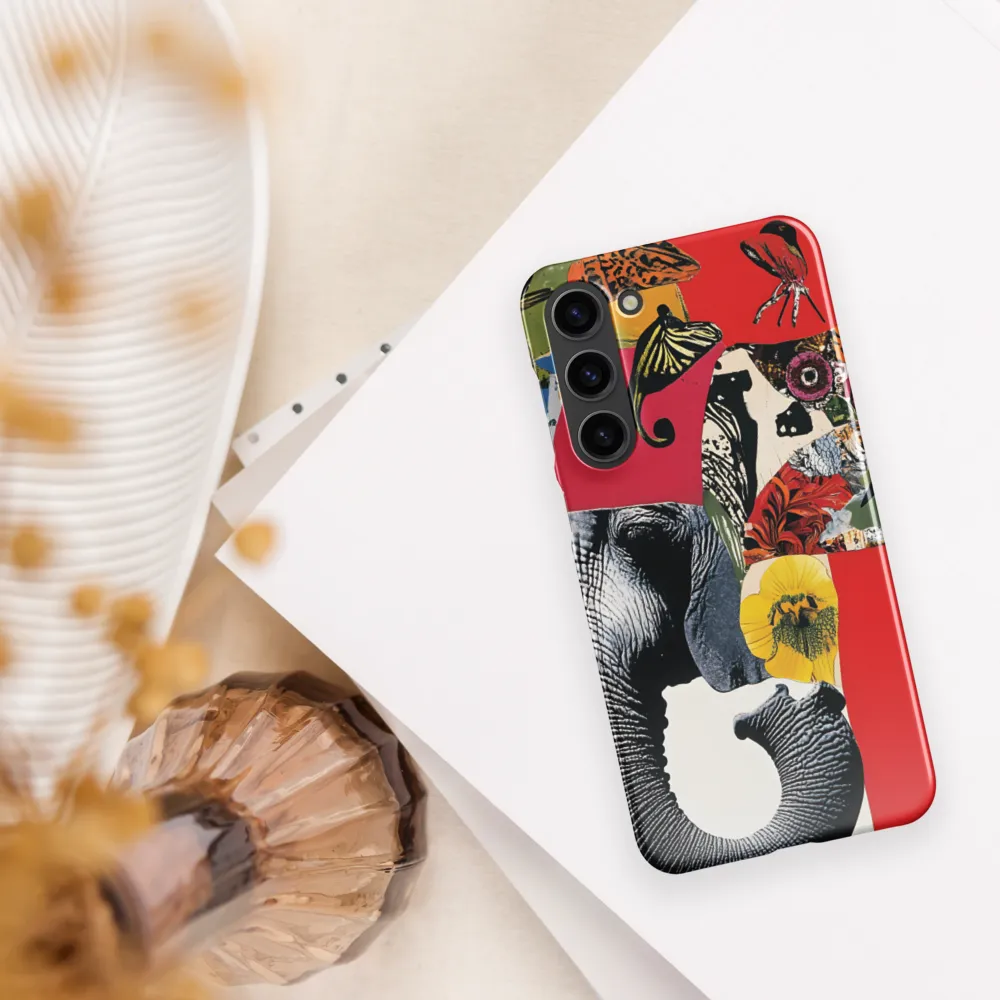Whimsical Elephant: A Vibrant Collage of Life