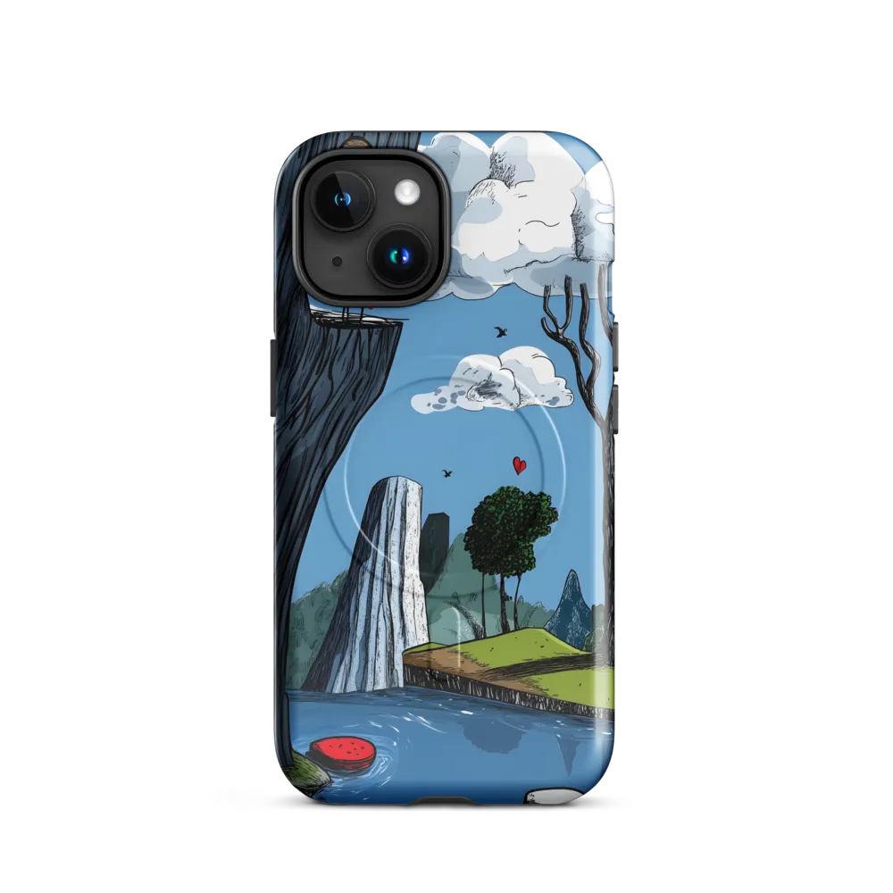 Whimsical Cliffside Reflections