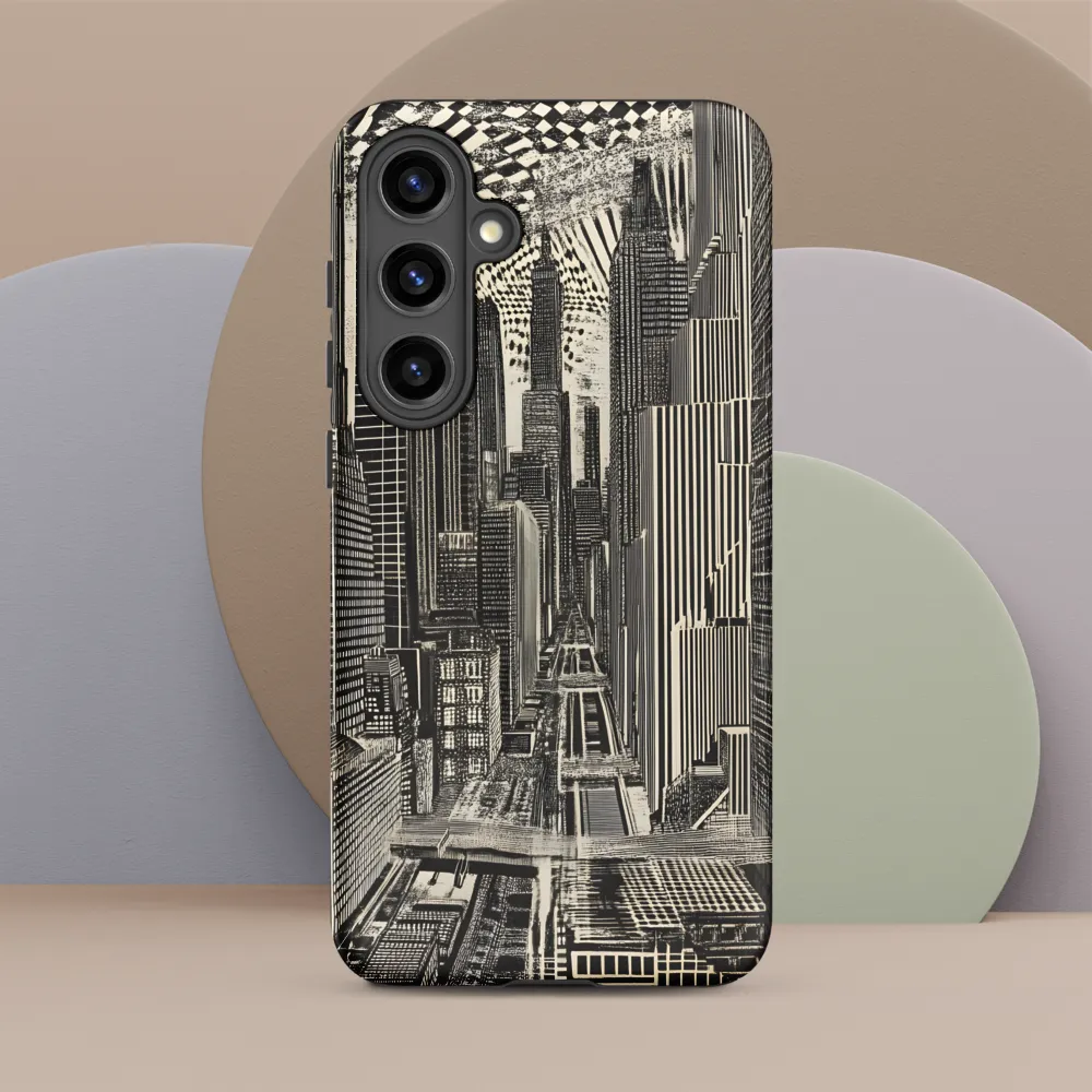 Urban Dreams: A Surreal Cityscape | Phone Case |  S24 Plus | Tough Case | Matte
