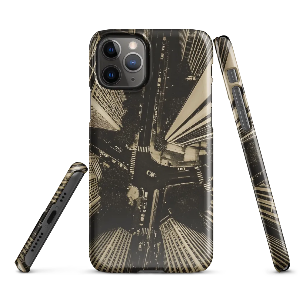 Urban Symphony: Aerial Perspective of City Life | Phone Case |  11 Pro | Snap Case | Glossy